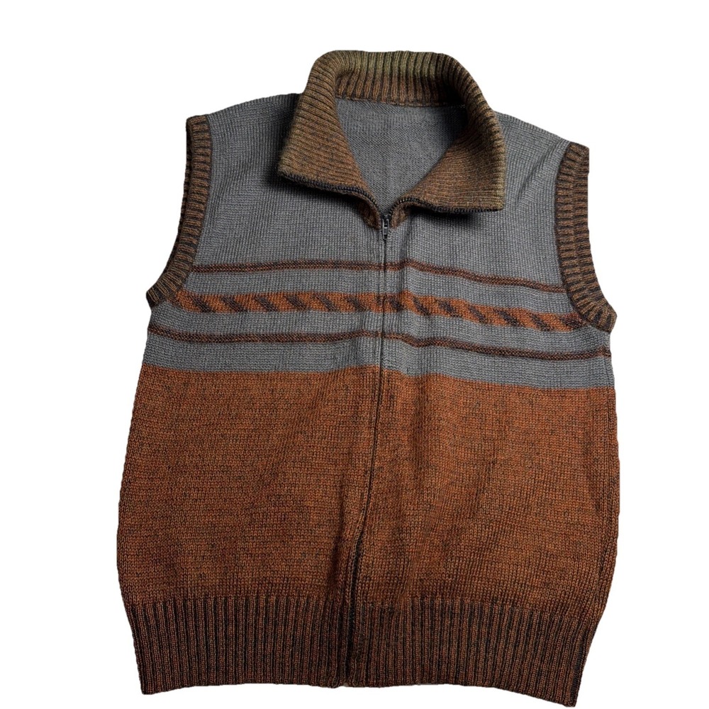 Italian Mohair Blend Grandpa Sweater Vest Made in Italy Old Money